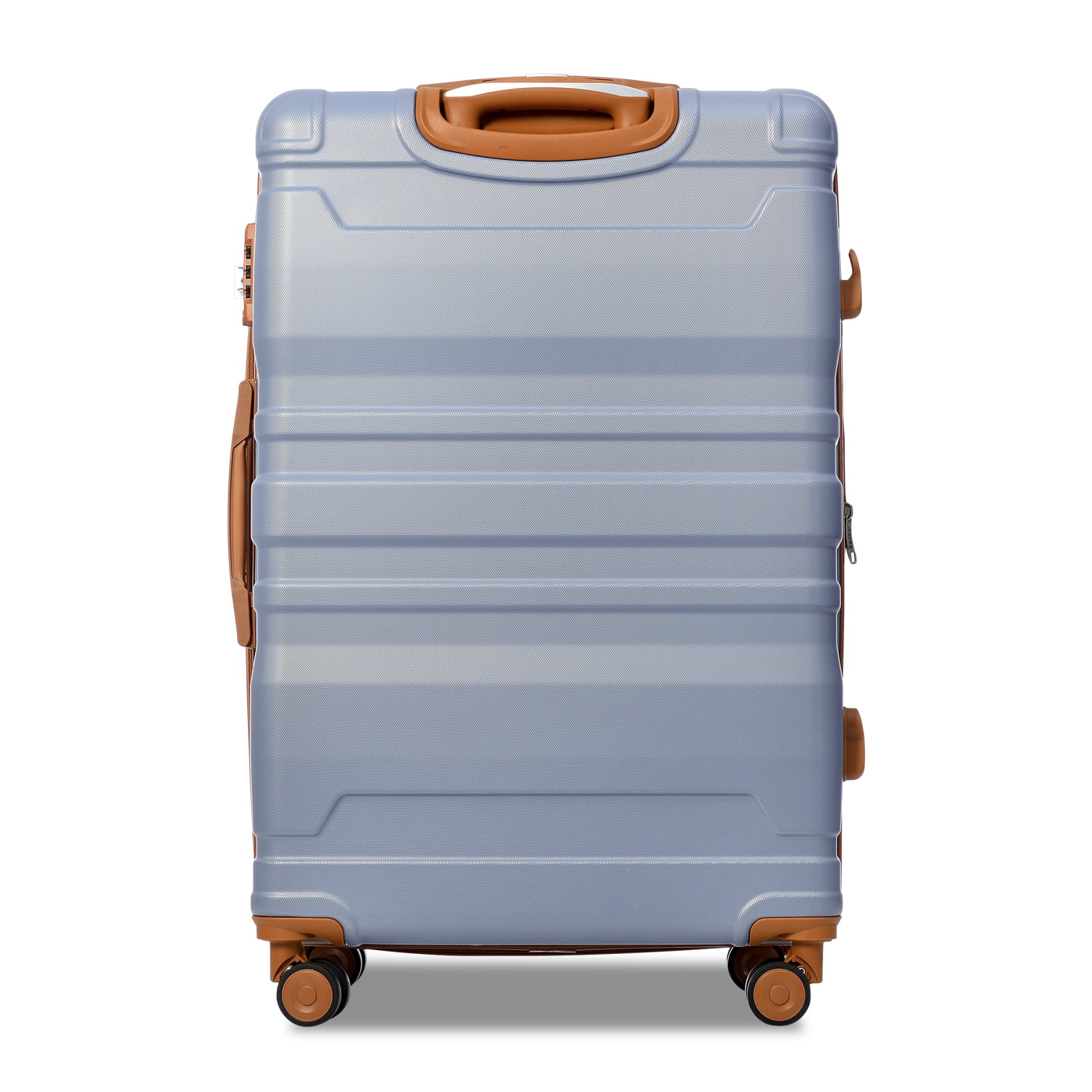 Luggage Suitcase 3 Piece Sets, New Model Expandable ABS Hardshell Luggage, Lightweight Carry-on Suitcase Sets with Spinner Wheels & TSA Lock, 20''/ 24''/ 28'', Blue Gray