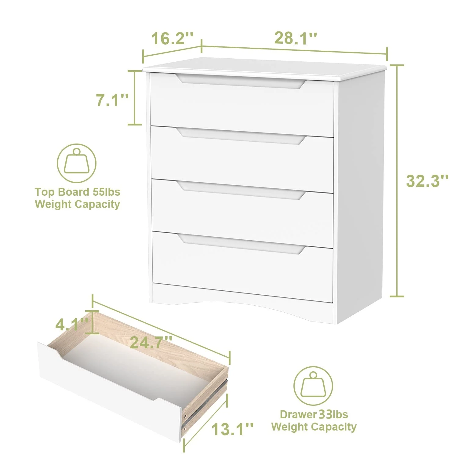 Bedroom Furniture Set,Lofka Queen Bed Frame, 2 Wood 4 Drawer Dressers &Vanity Desk with Table, Mirror and Lights for Large Bedrooms