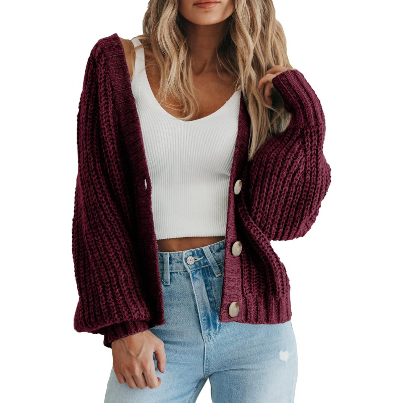 Women's Chunky Knit Open Front Sweater
