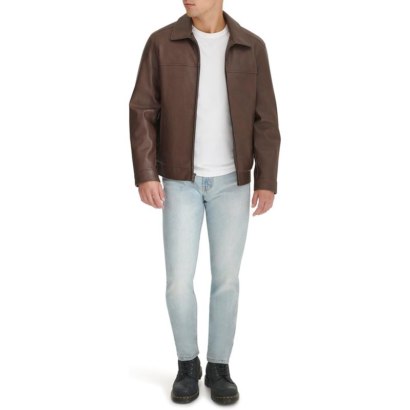Men's James Faux Leather Jacket (Regular, Big & Tall Sizes)