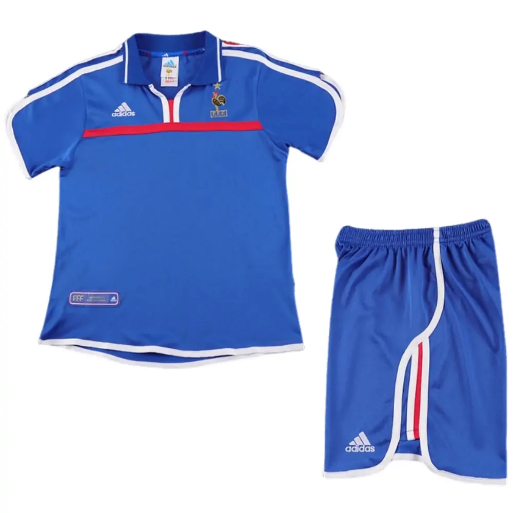 2000 French Home Retro Children's Jersey Set - Fans Edition