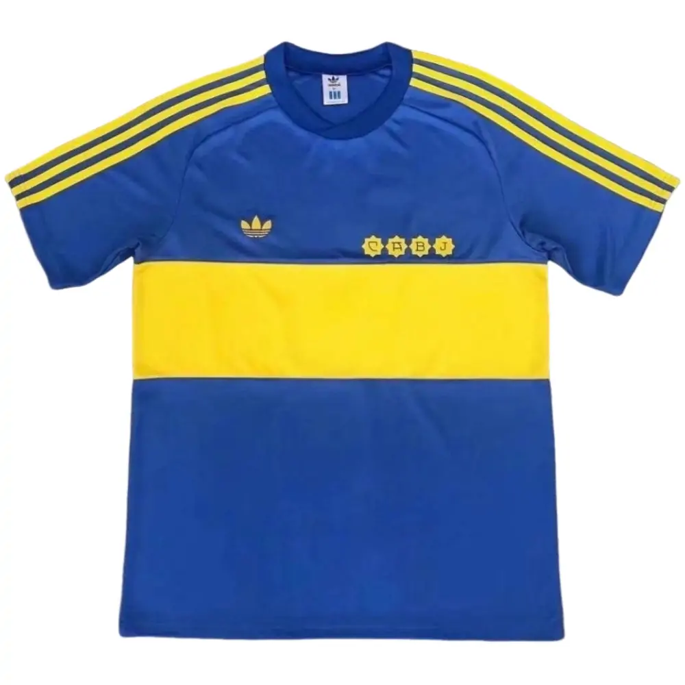 1981-82 Boca Juniors Retro Home Kit - Short Sleeve Fans Edition