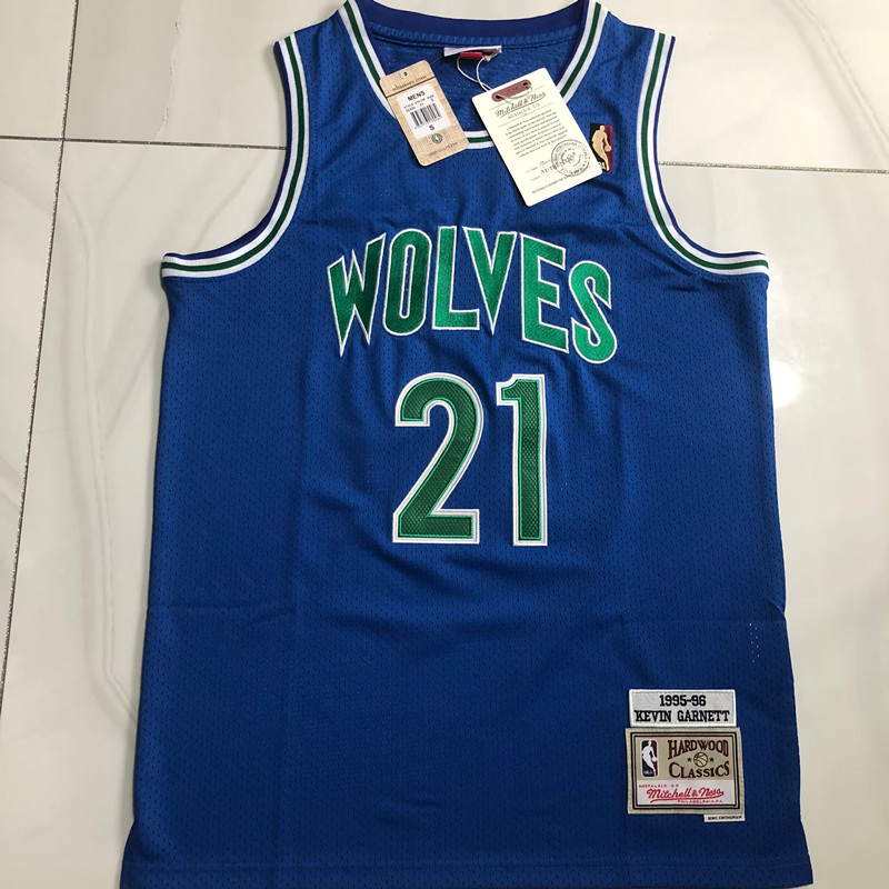 Kevin Garnett Minnesota Timberwolves 21 Blue MN