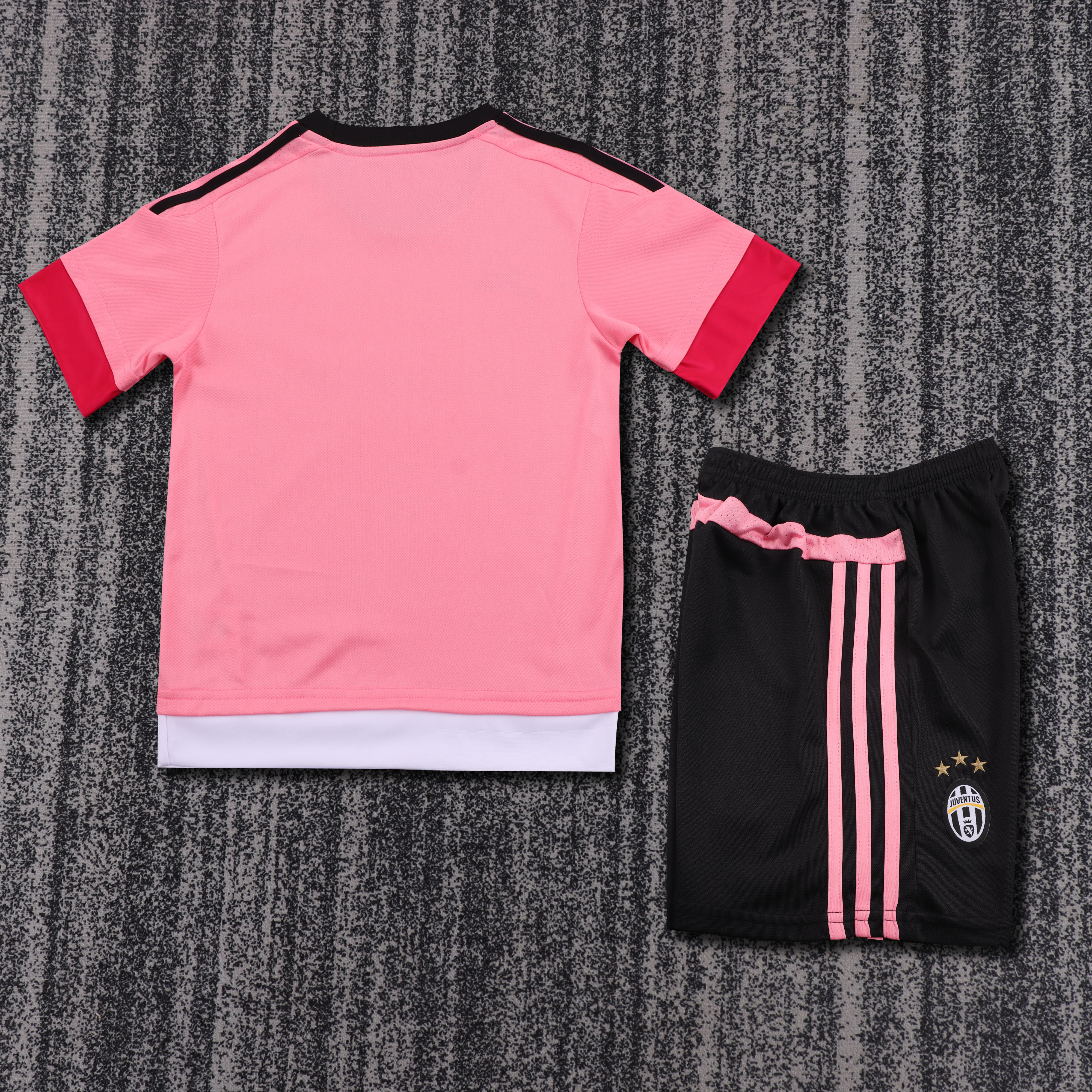 2015-16 Juventus Away Retro Children's Jersey Set - Fans Edition