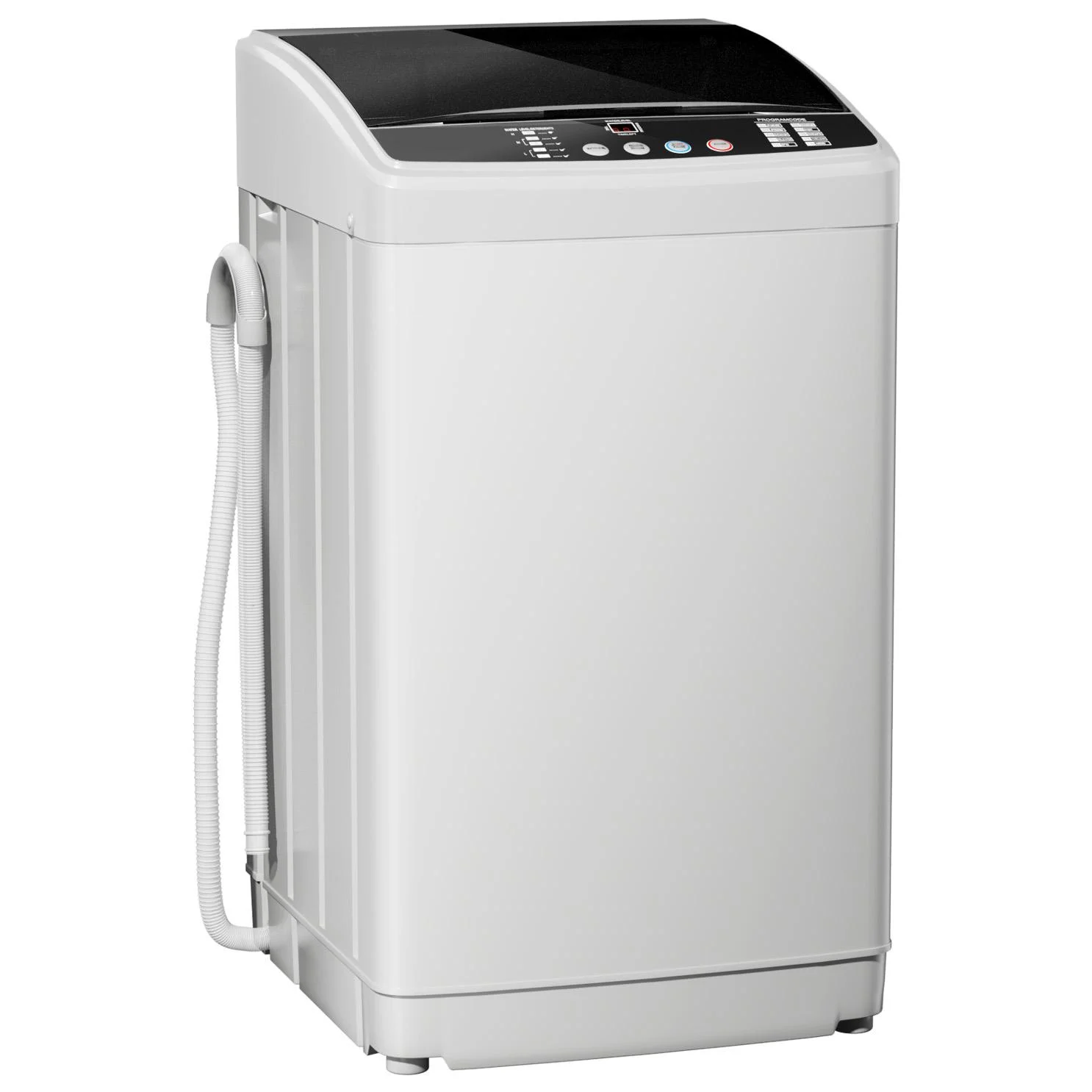 TABU Washer and Dryer Set, 19LBS Fully Automatic Washing Machine & 8.8LBS Clothes Dryer (White&White)
