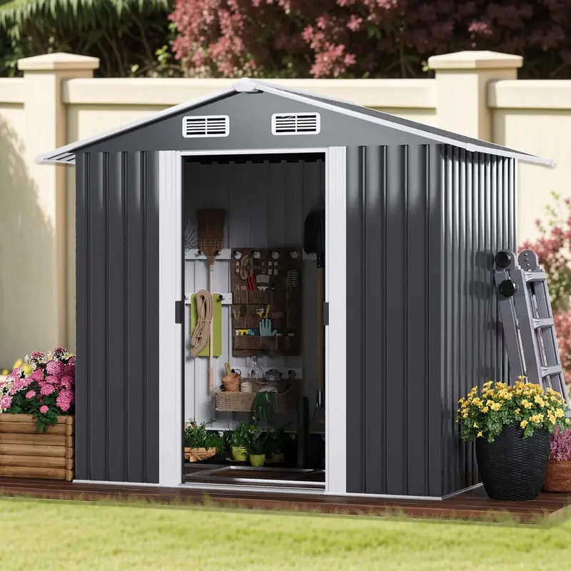 131x195x186cm Garden Storage Shed for Outdoor Use