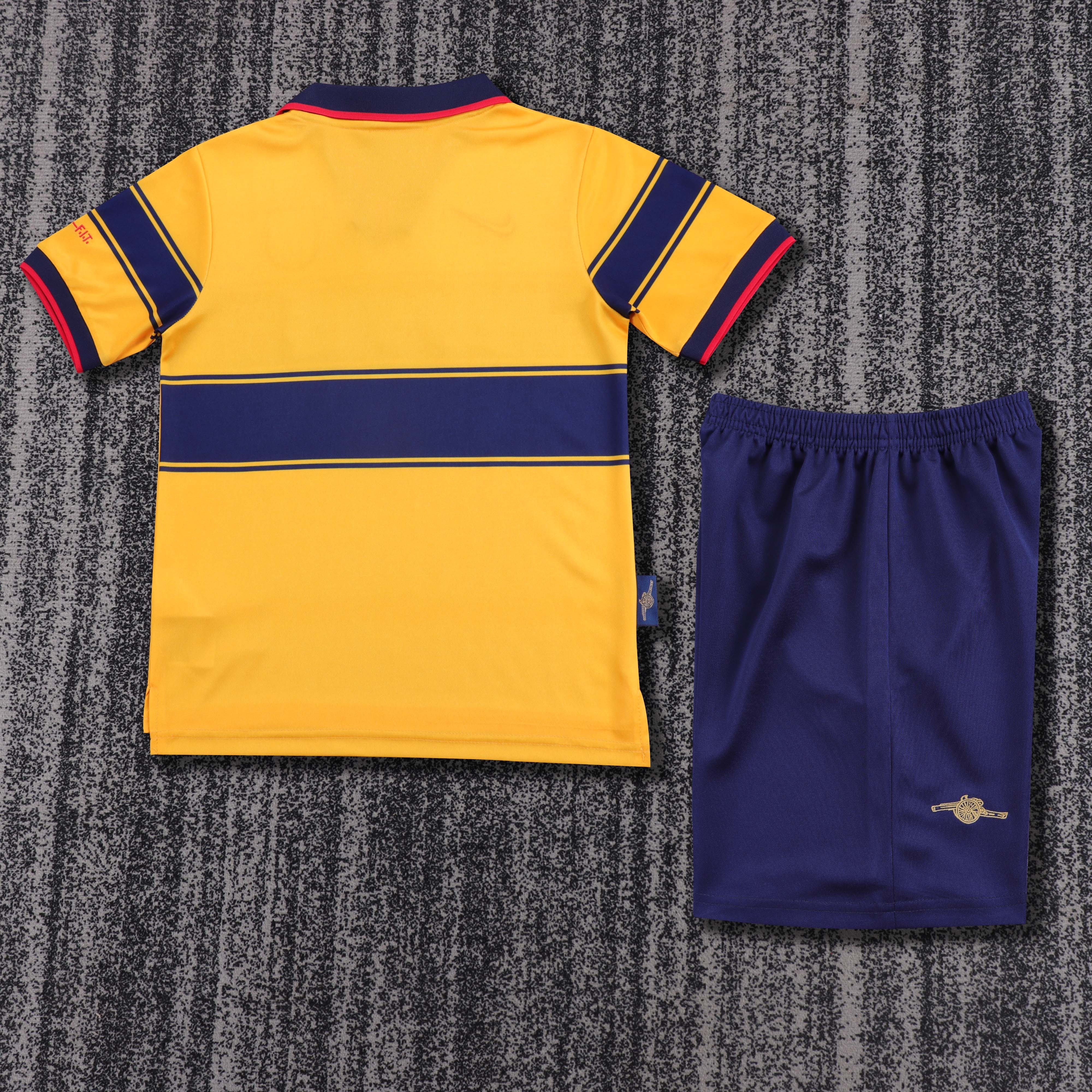 1997-99 Arsenal Away Retro Children's Jersey Set - Fans Edition