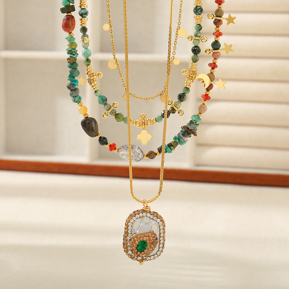 Vintage Handcrafted Layered Baroque Pearl Necklace