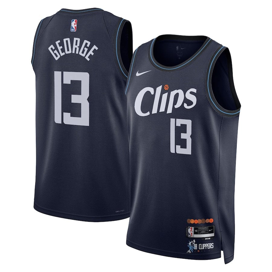 LA Clippers Paul George Navy 2023-2024 seasonJersey