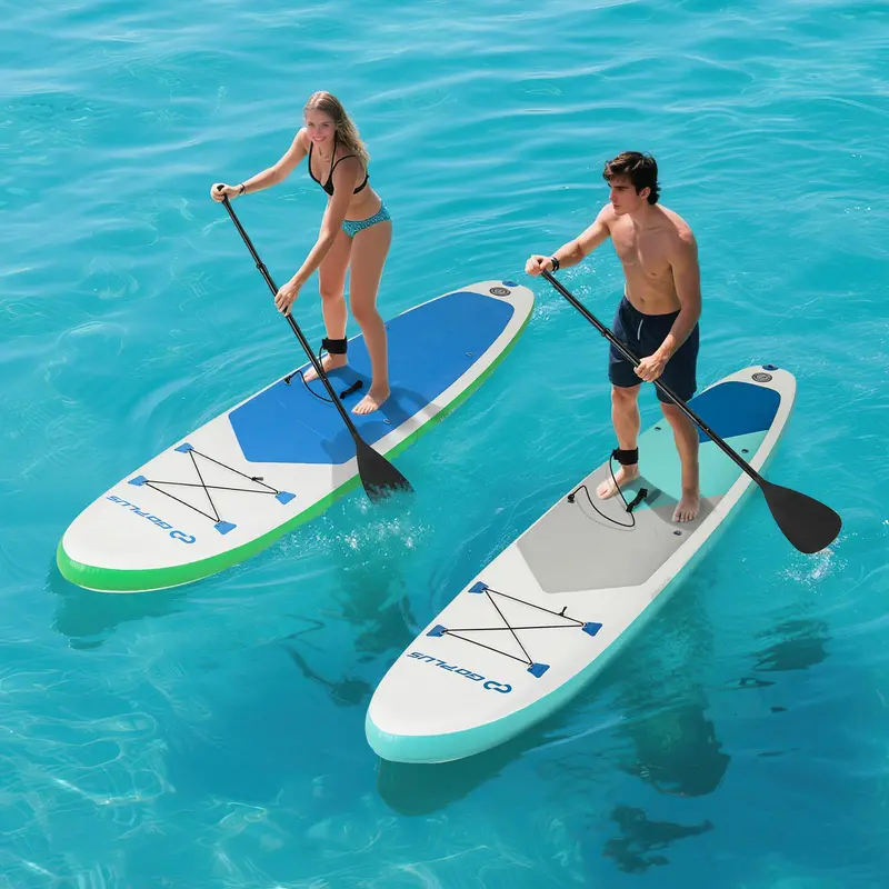 11-Foot All-in-One Inflatable Stand-Up Paddle Board – Features Waterproof Phone Pouch