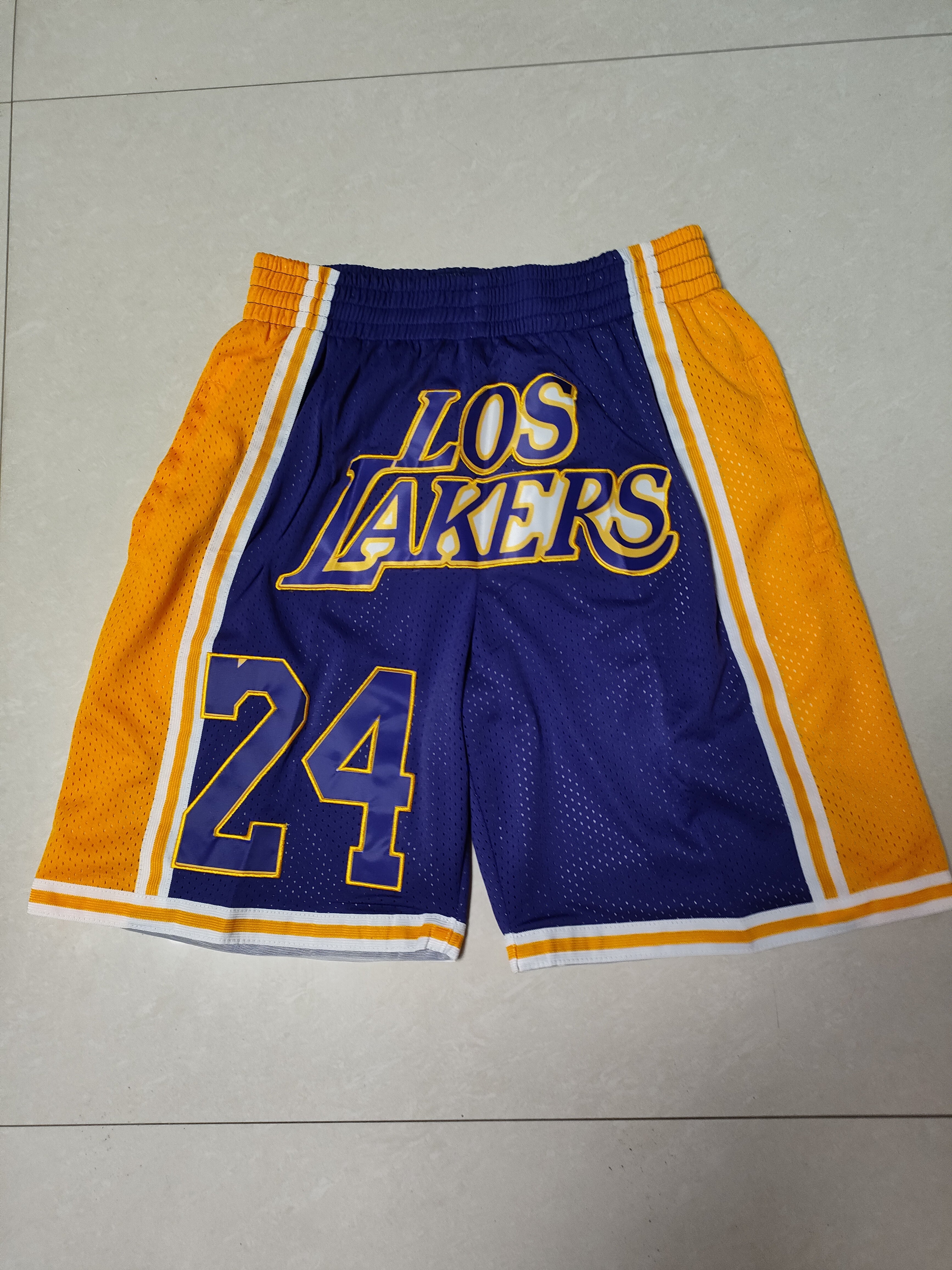 Los Angeles Lakers Purple No. 24 Pocket Pants