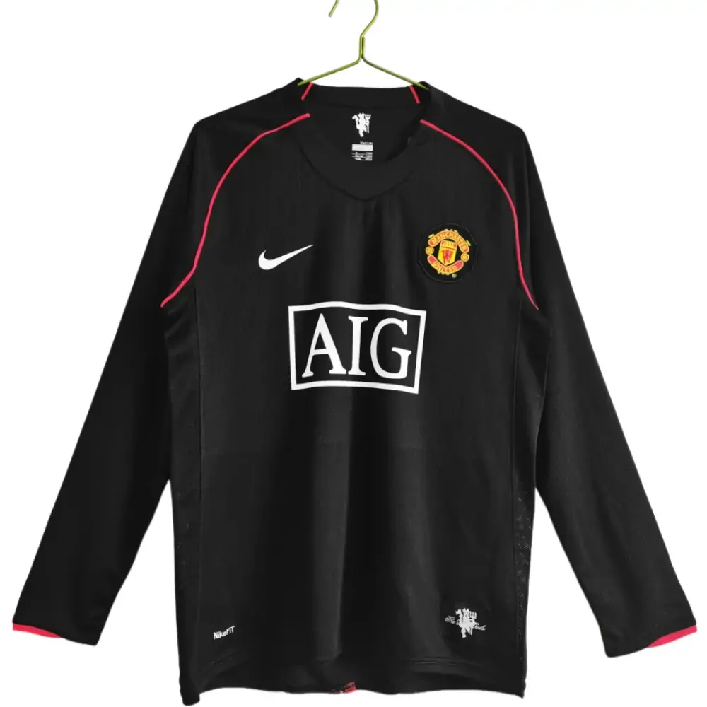 2007/08 Manchester United Away Retro Long Sleeve Shirt 1:1 Thailand Quality - Fans Edition