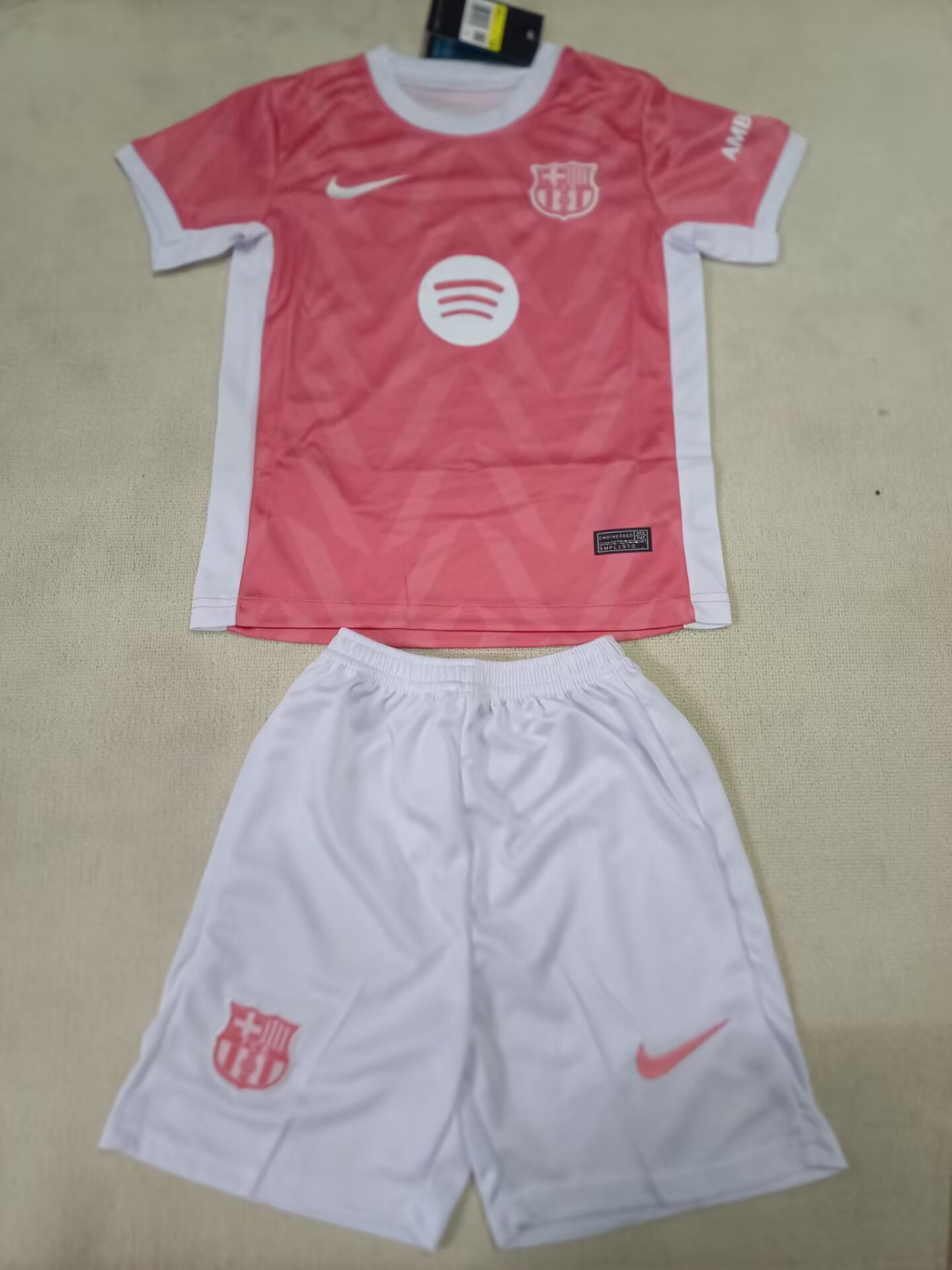 25-26 Barcelona Special Edition Pink Jersey - Kids Kit