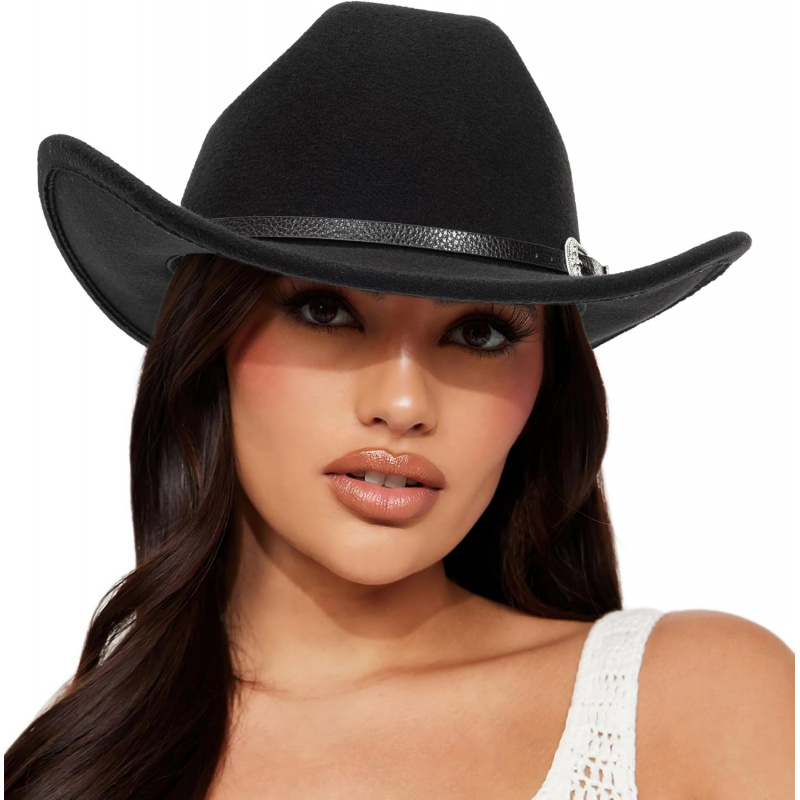 Women's Western Cowboy Hats Classic Felt Hats