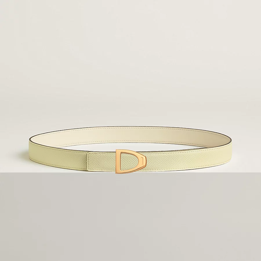 Cavaliere belt buckle & Reversible leather strap 24 mm