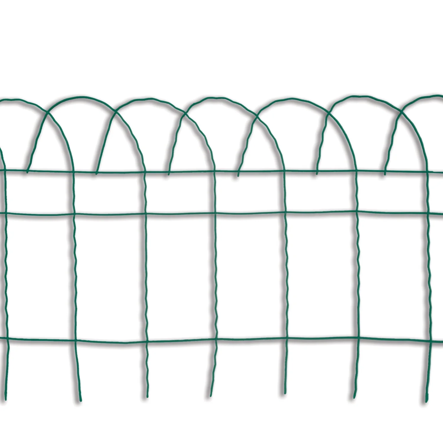 Panacea 89309-6 Set of 6 Green Wire Garden Edging Fence Roll, 14