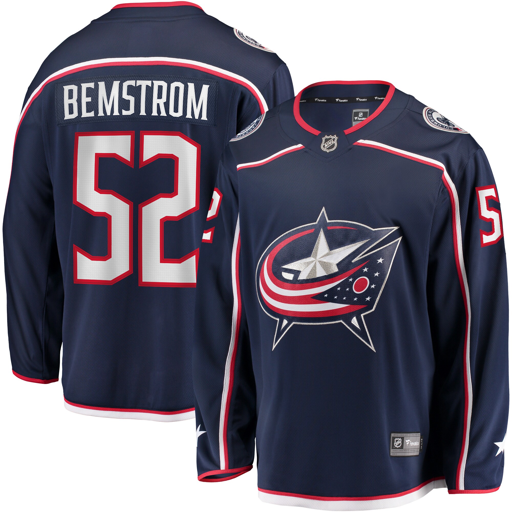 Emil Bemstrom Columbus Blue Jackets Fanatics Home Breakaway   Jersey – Navy