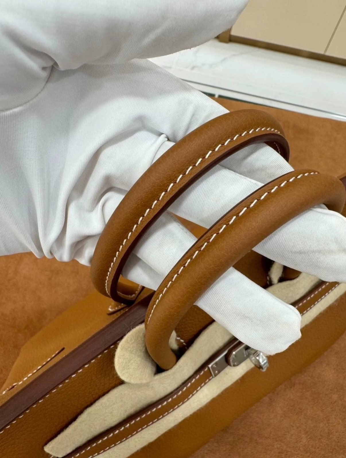 Hermès Birkin Brown 25-35 Silver Buckle Customization