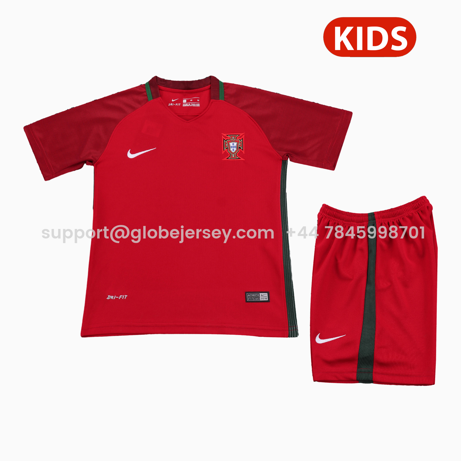 Retro Portugal 2016 Home Kids Kit
