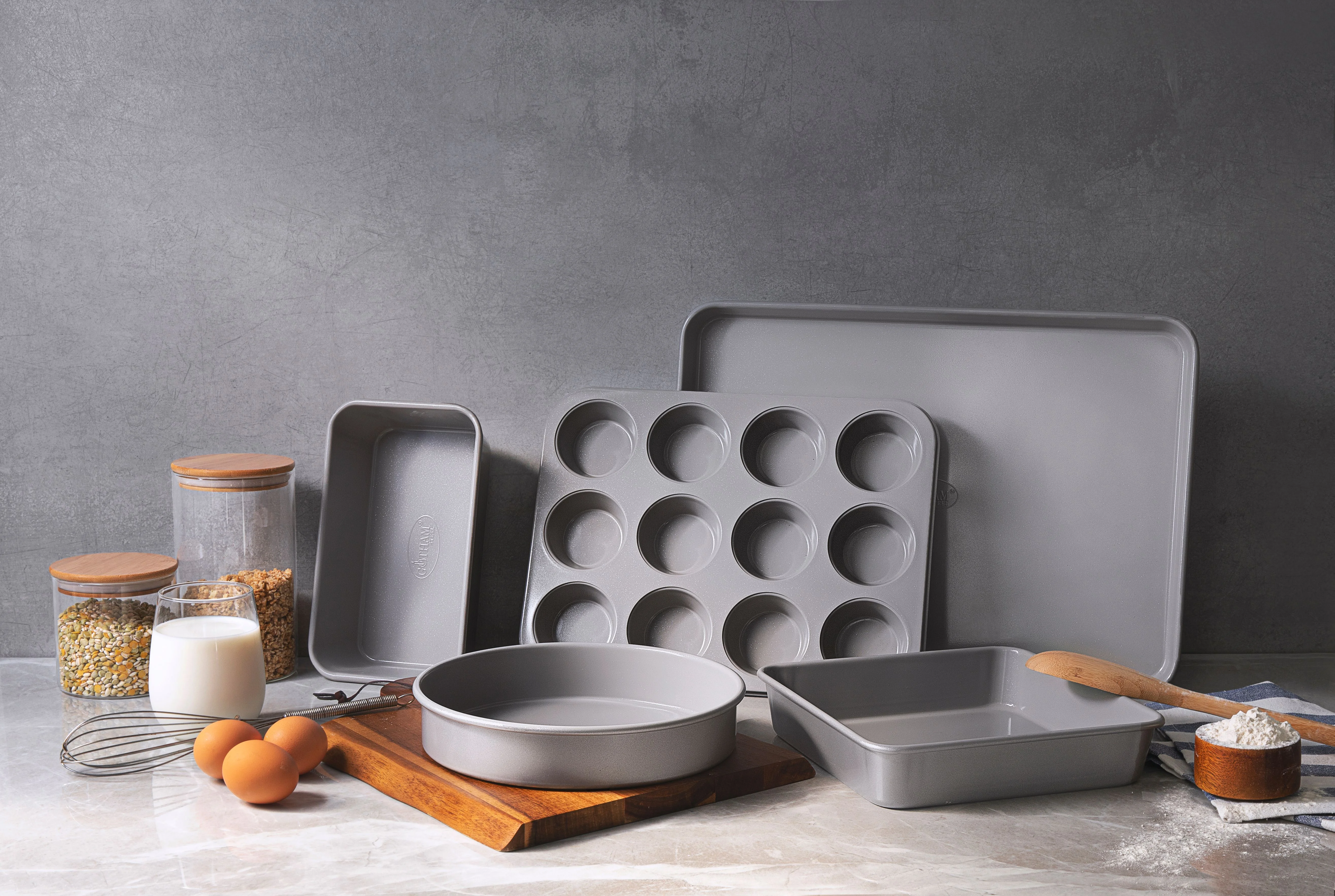 Gotham Steel Nonstick Pots and Pans 20 Piece Kitchen Ceramic Cookware Set Bakeware Cooking Frying Skillet Sauce Pan Aqua Blue