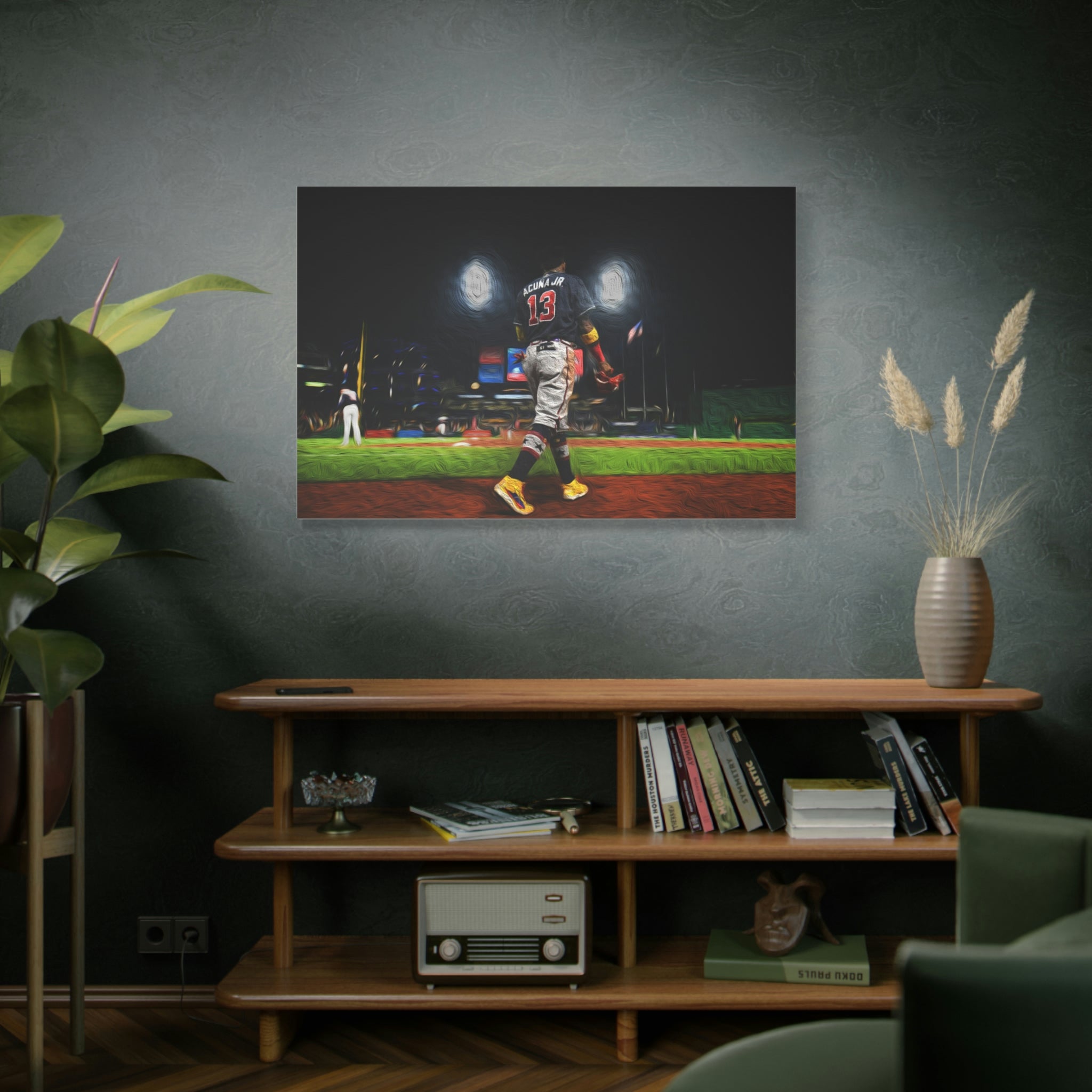 Ronald Acuna Atlanta Braves Future Star Premium Wall Art Canvas Wrap