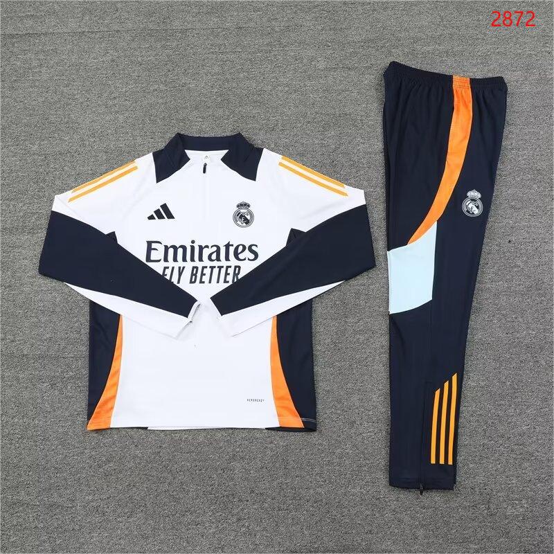 2024/25 Real Madrid half-zip training tracksuit
