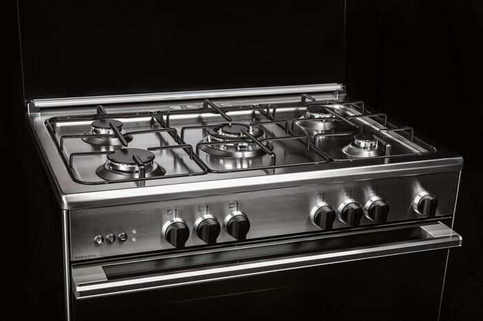 GLEM GAS - Cucina a gas U664VI Classe A-INOX