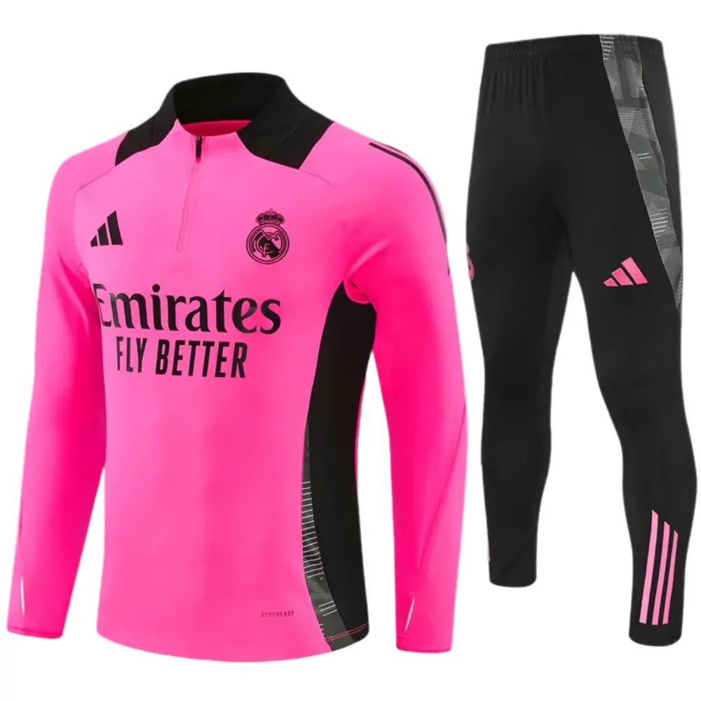 2024-25 New Season Real Madrid Rose Red Children's Training Suit