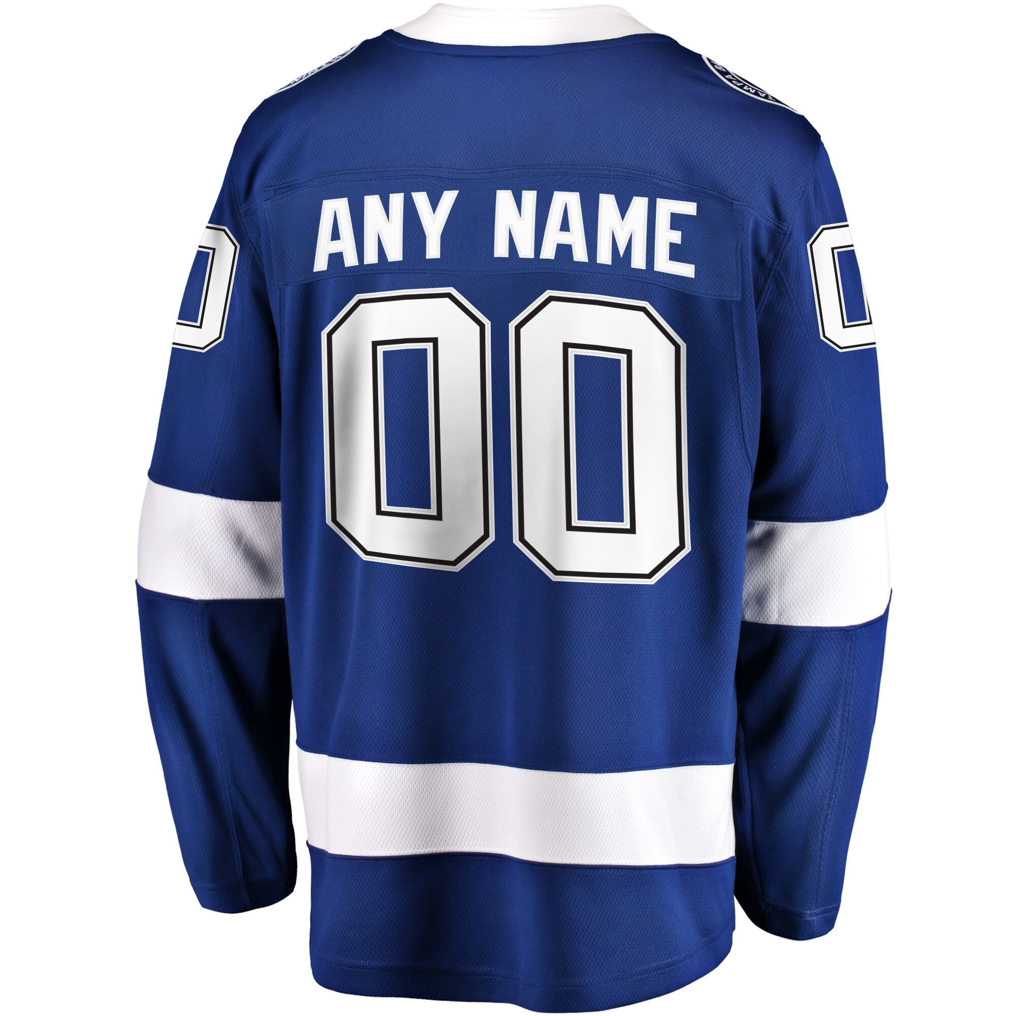 Tampa Bay Lightning Fanatics Home Breakaway Custom Jersey – Blue