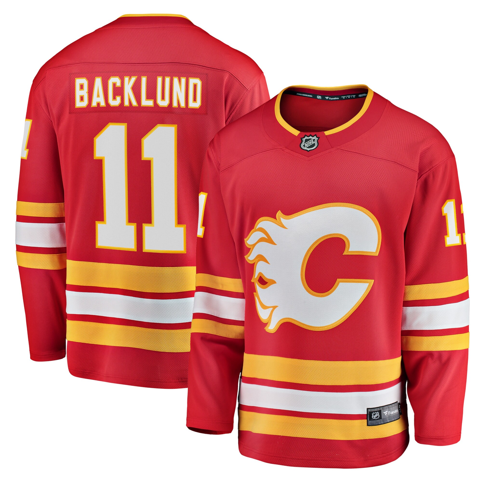 Mikael Backlund Calgary Flames Fanatics Home Breakaway  Jersey – Red