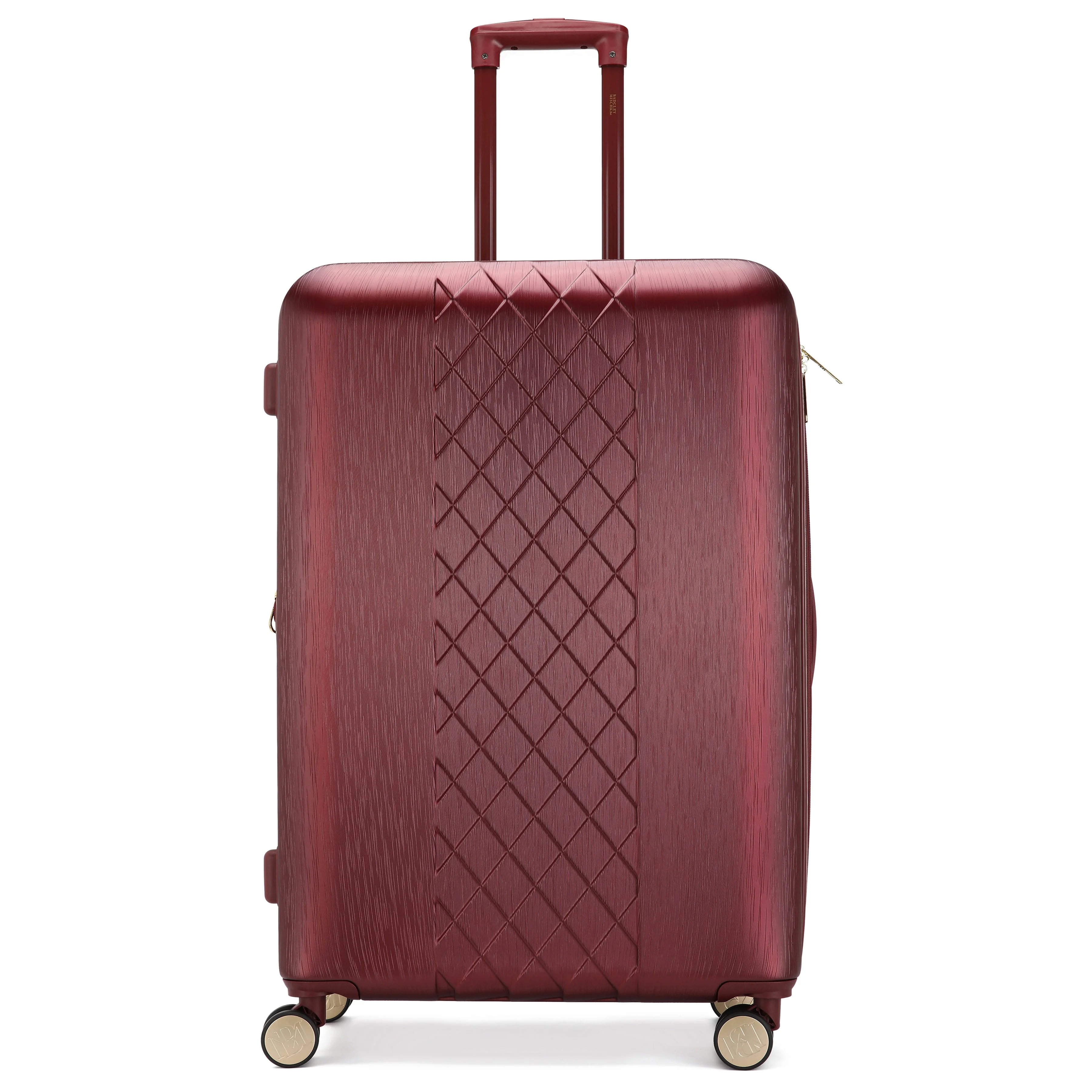 BADGLEY MISCHKA Diamond 3 Piece Expandable Luggage Set (Burgundy)