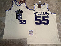 Sacramento Kings Jason Williams White 55 MN