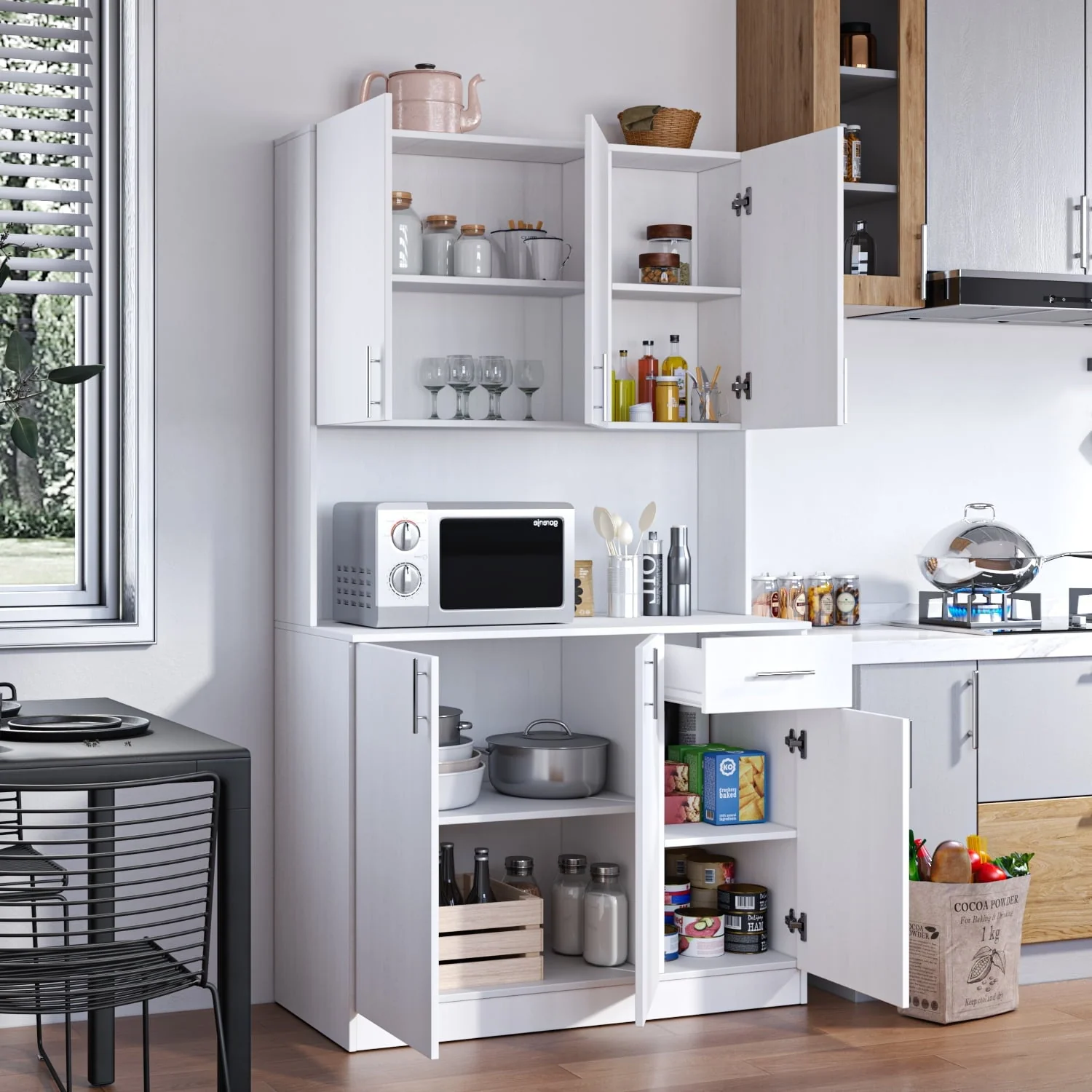 Kitchen Pantry Cabinet, 72