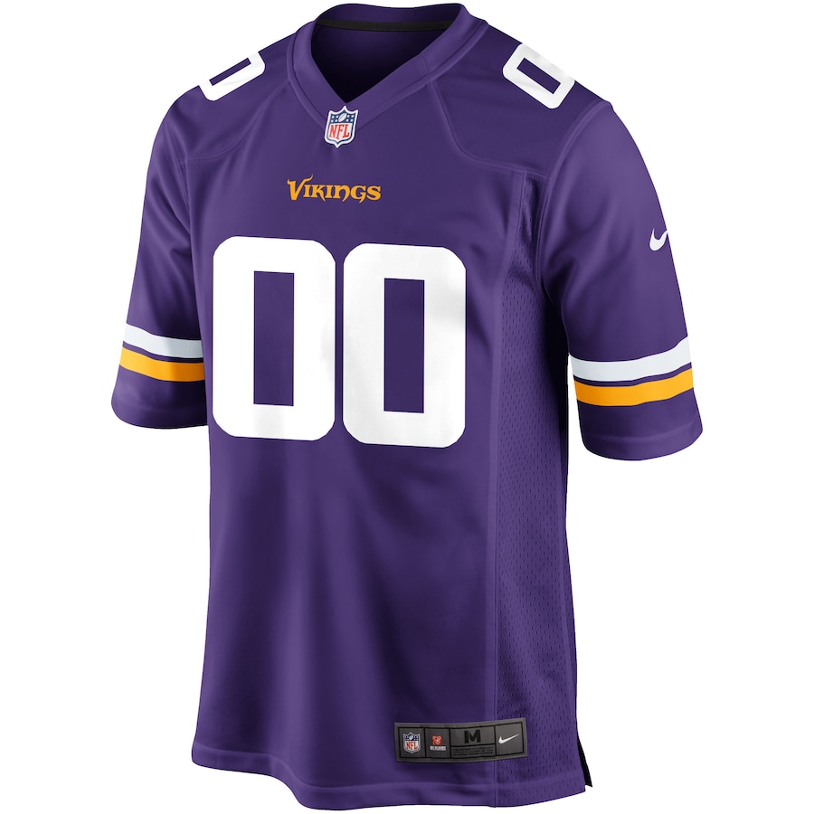 Men's Minnesota Vikings Purple Custom Game Jersey