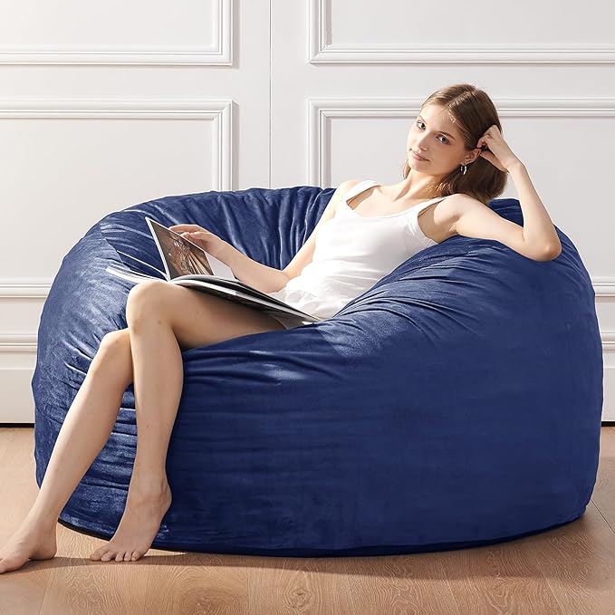BUBBLEBEAN Bean Bag Chairs for Adults - Memory Foam Furniture BeanBag Chair
