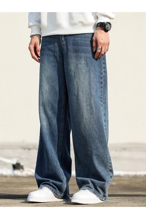 Men's Baggy Hip Hop Jeans Wide Leg