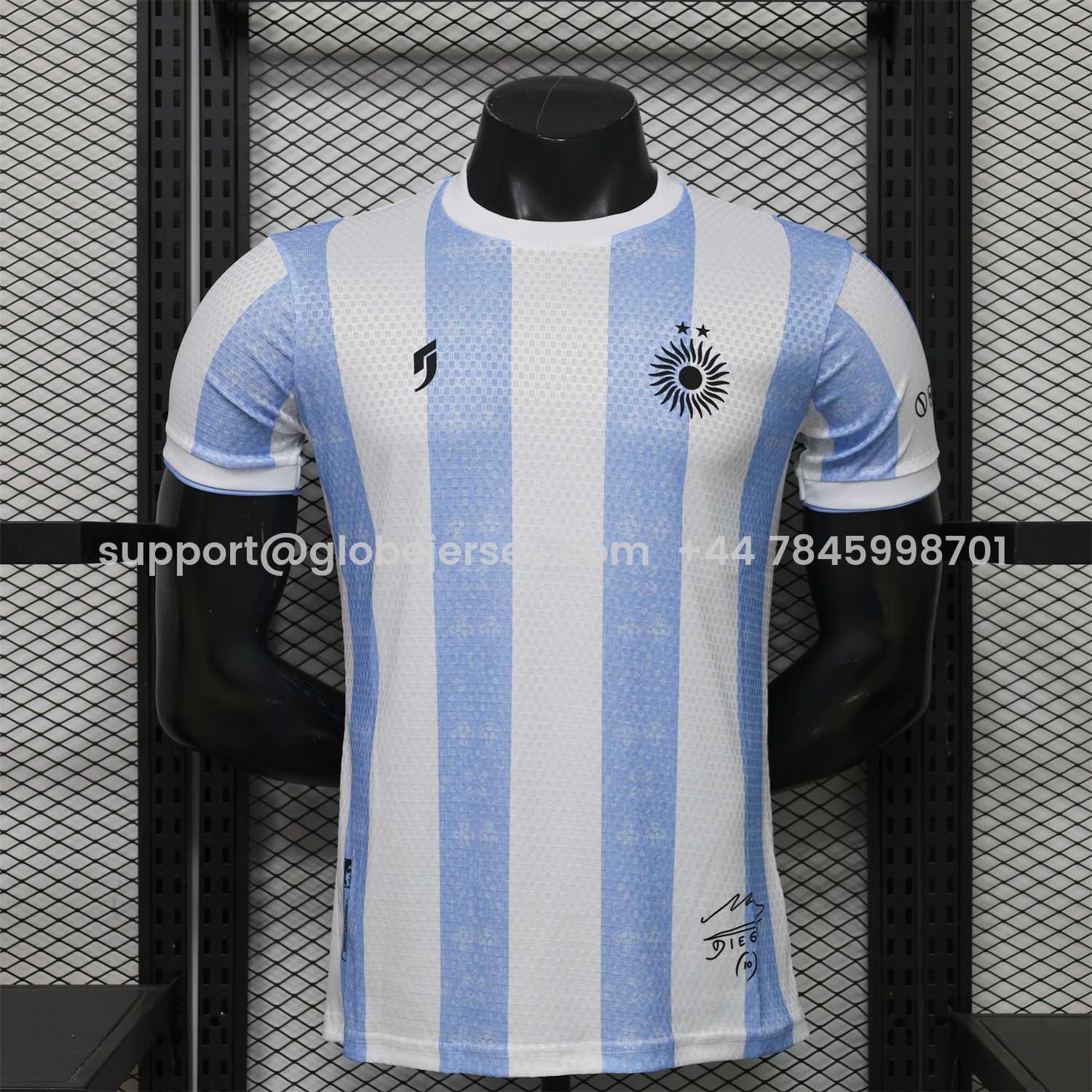 Argentina 2026 Blue And White Diego Memory Special Jersey - Player Version