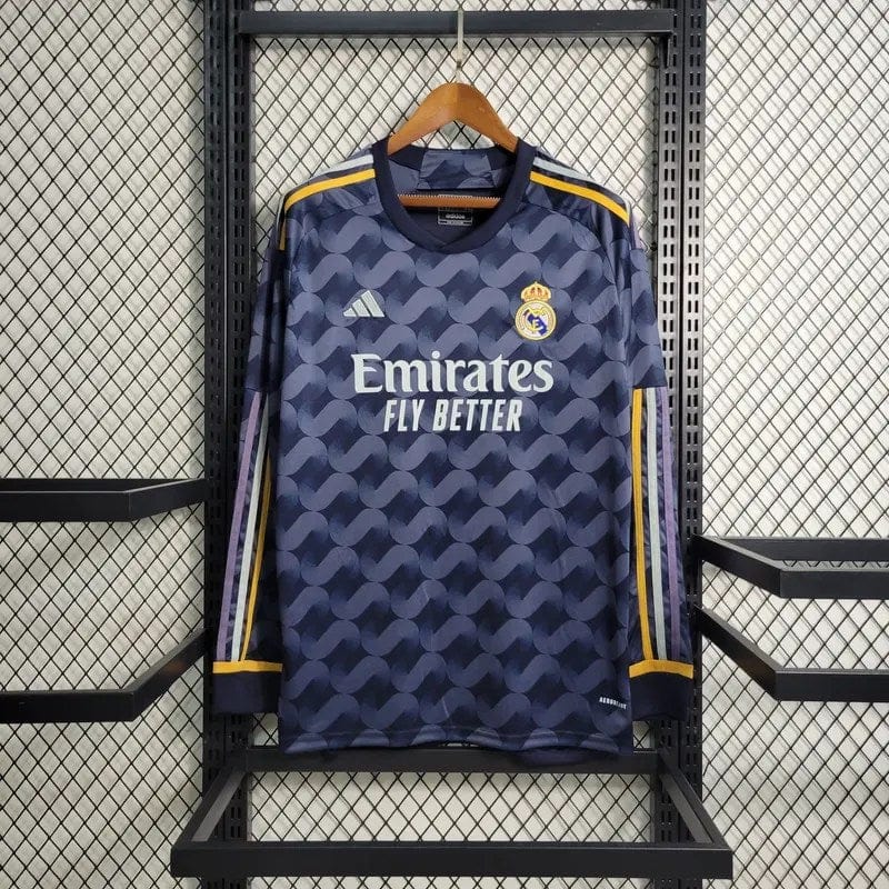 2023/2024 Long Sleeve Real Madrid Away Football Shirt 1:1 Thai Quality