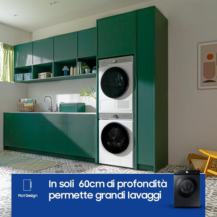 SAMSUNG - Lavatrice WW90DB7U94GBU3 9 Kg Classe A-NERO