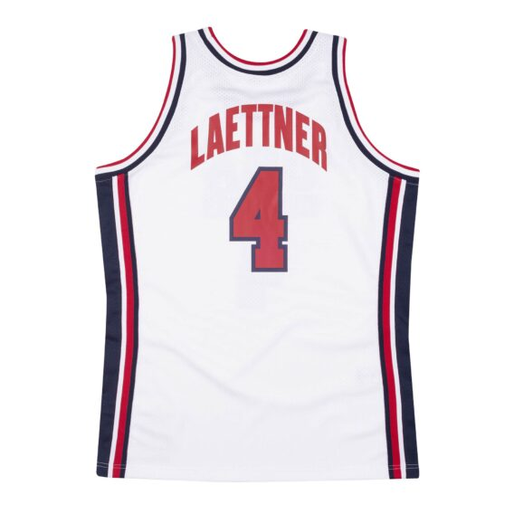 USA team 1992 jersey. Christian Laettner. Number 4——White