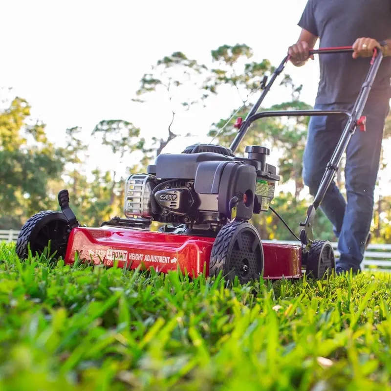 20-Inch Gas-Powered Push Mower – 125cc Briggs & Stratton Engine. Walk-Behind Design