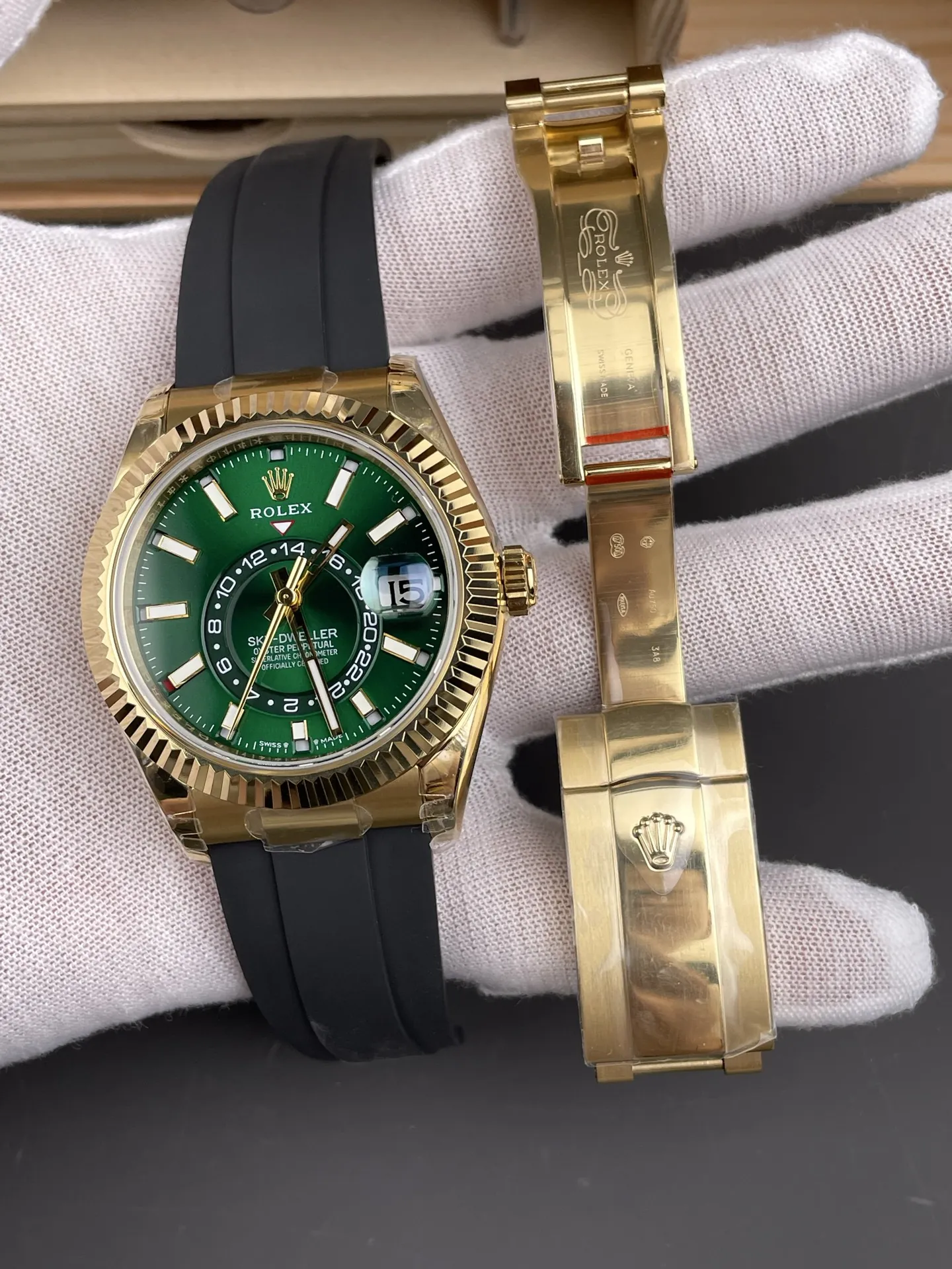 Rolex Sky-Dweller Green Dial 42mm