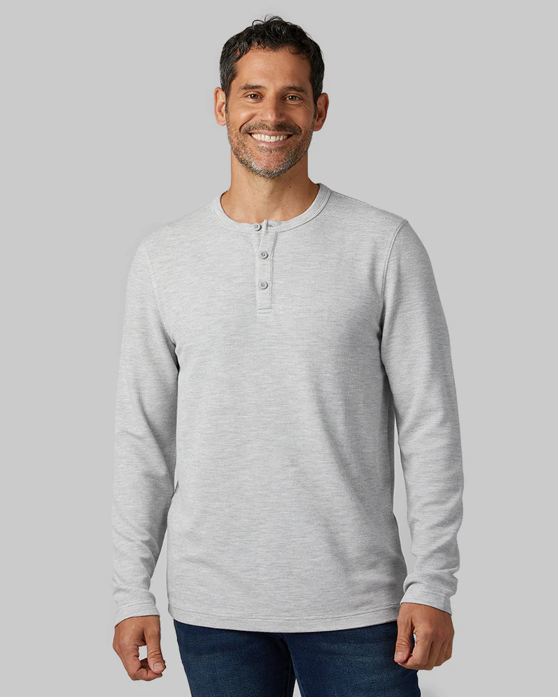 MEN'S EVERYDAY COMFORT LONG SLEEVE HENLEY T-SHIRT
