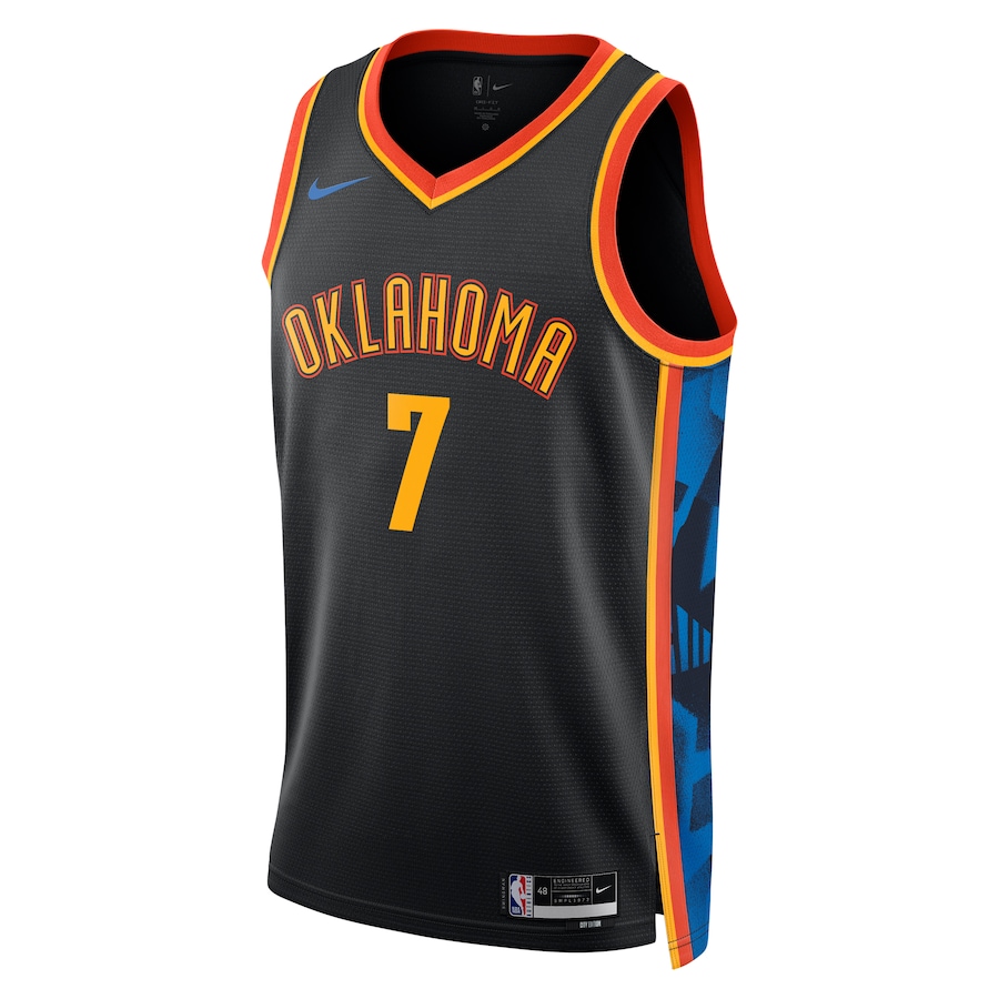 Unisex Oklahoma City Thunder 2024/25 Embroidered Swingman Jersey City Edition