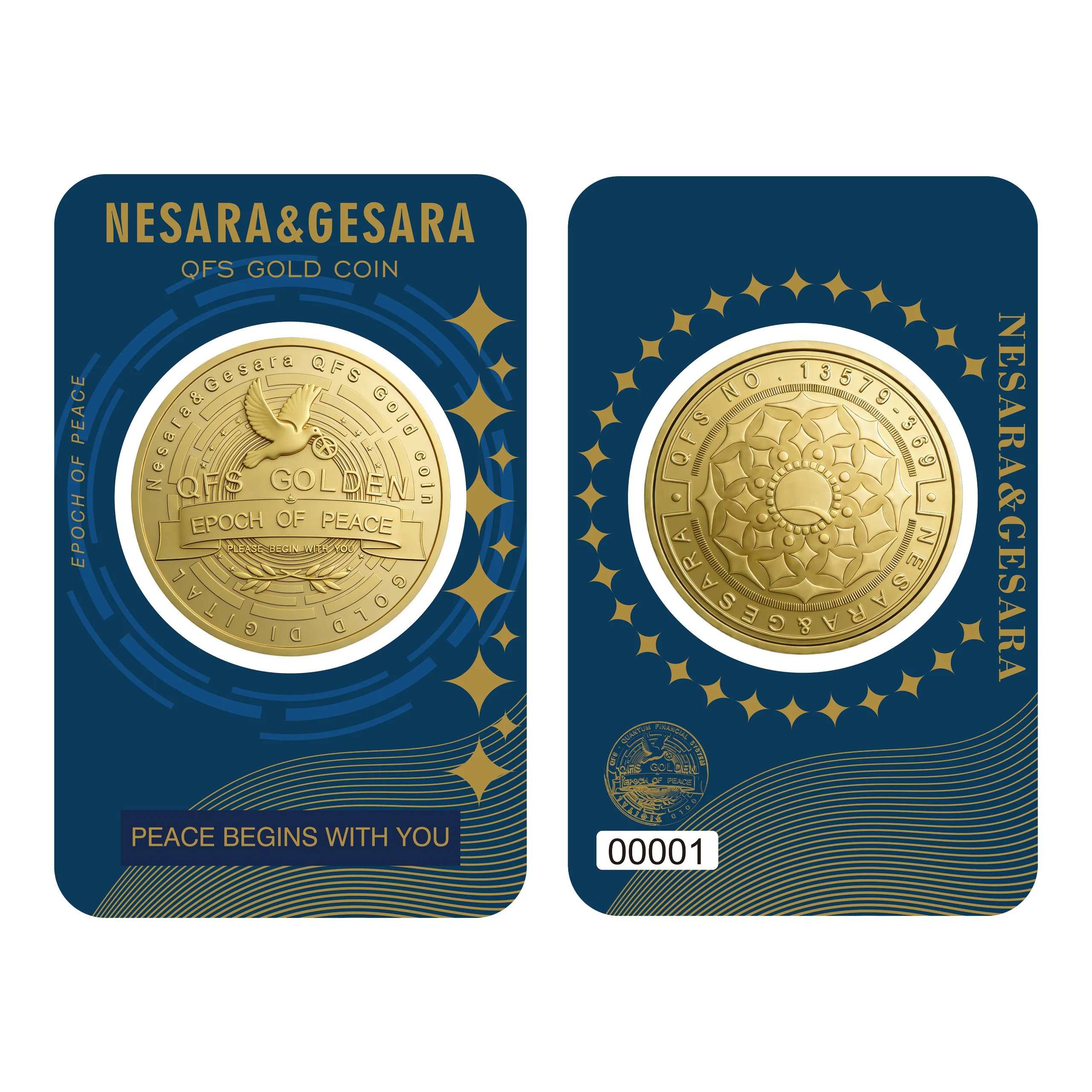 Nesara Gesara QFS Gold Coin