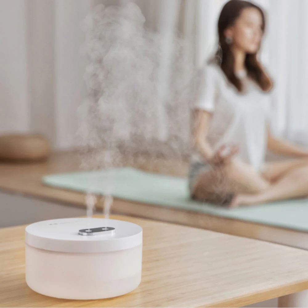 Cowin Cool Mist Humidifiers, 1000ML Humidifier for Bedroom Personal Desktop Cool Mist Maker Fogger 2 Mist Modes, Waterless Auto Shut-off, White