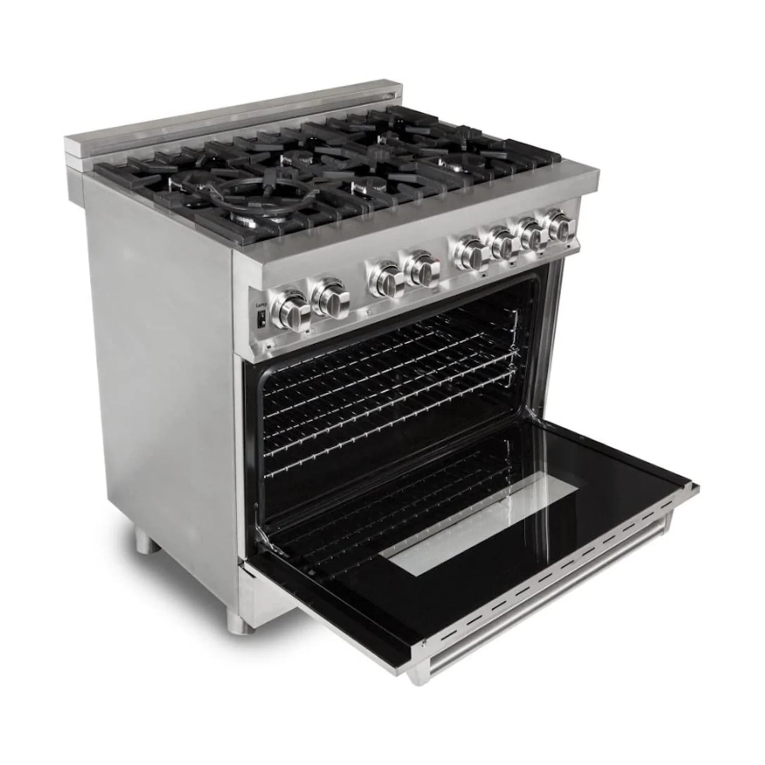 ZLINE 36 in. Professional 4.0 cu. ft. 4 Gas Burner/Electric Oven Range in Stainless Steel (RA36)