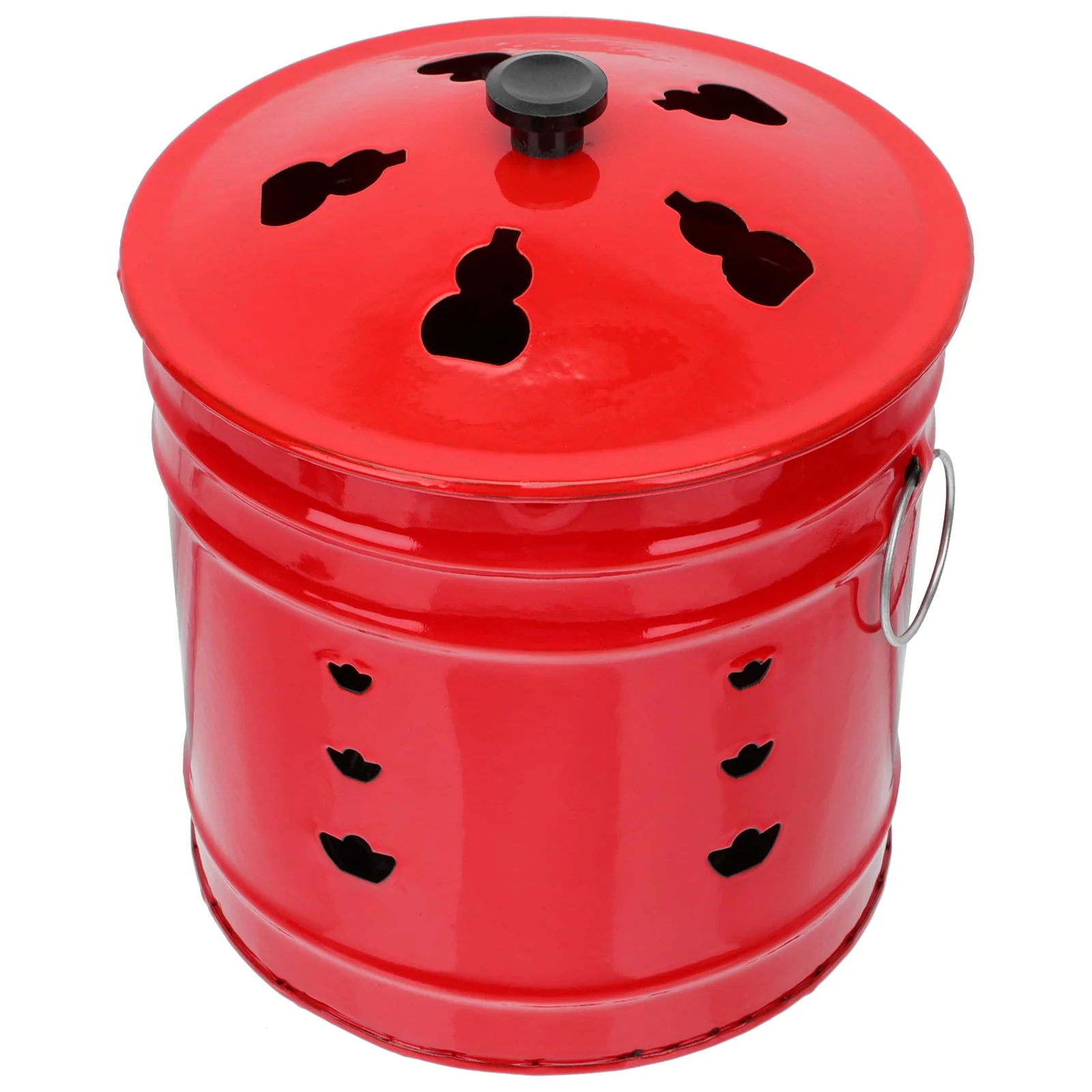 Hemoton Fire Pit Incinerator Barrel Burn Burning Bonfire Bucket Bin Bowl Cage Garden Fireplace Money Steel Stainless Outdoor