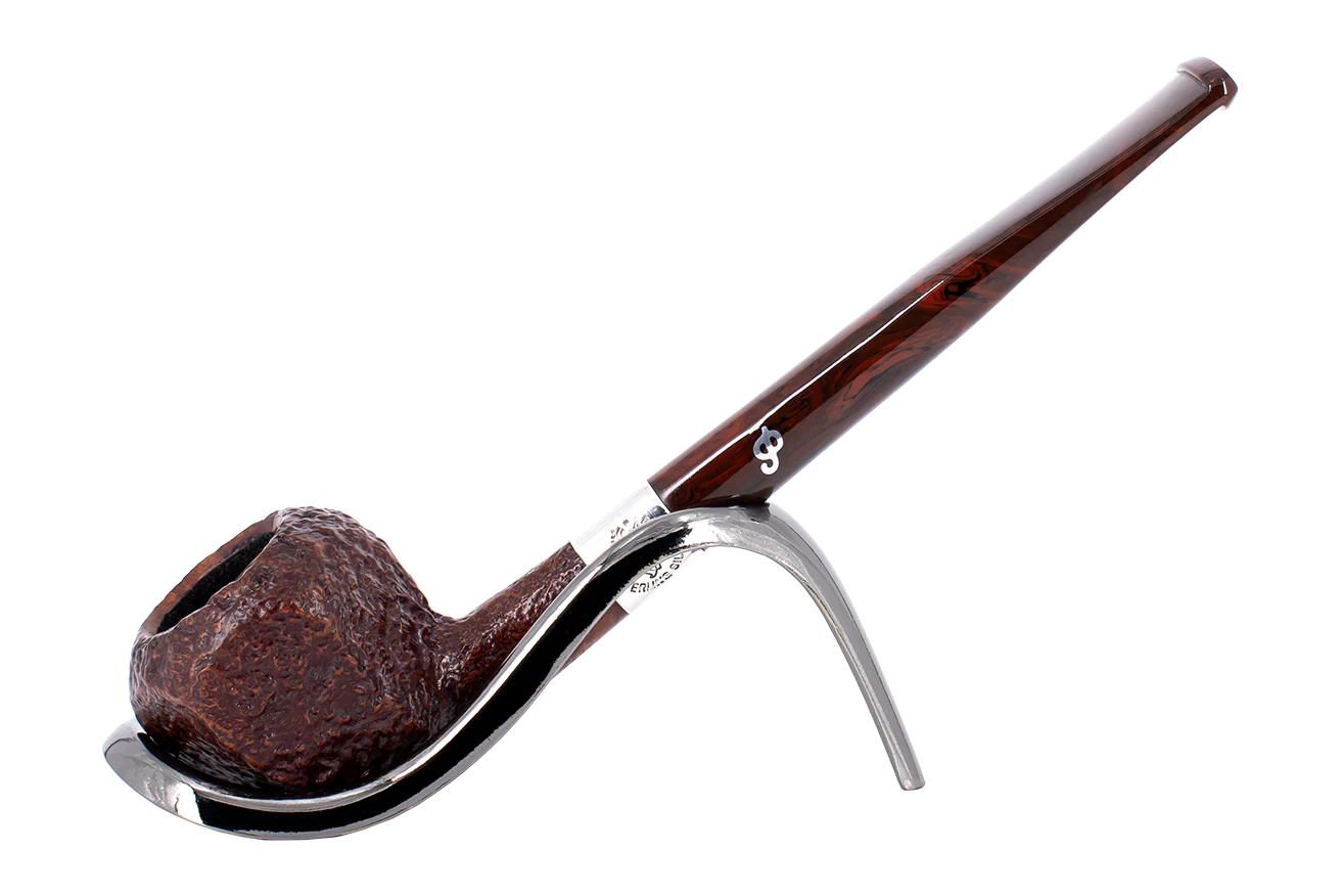 Sandblasted Peterson of Dublin Irish Harp Smoking Pipe - Shape 3085