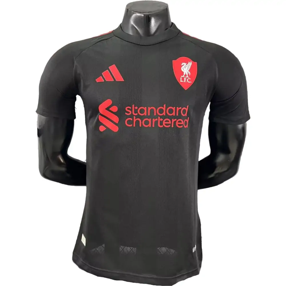 2025-26 Liverpool Black Jersey - Player Edition
